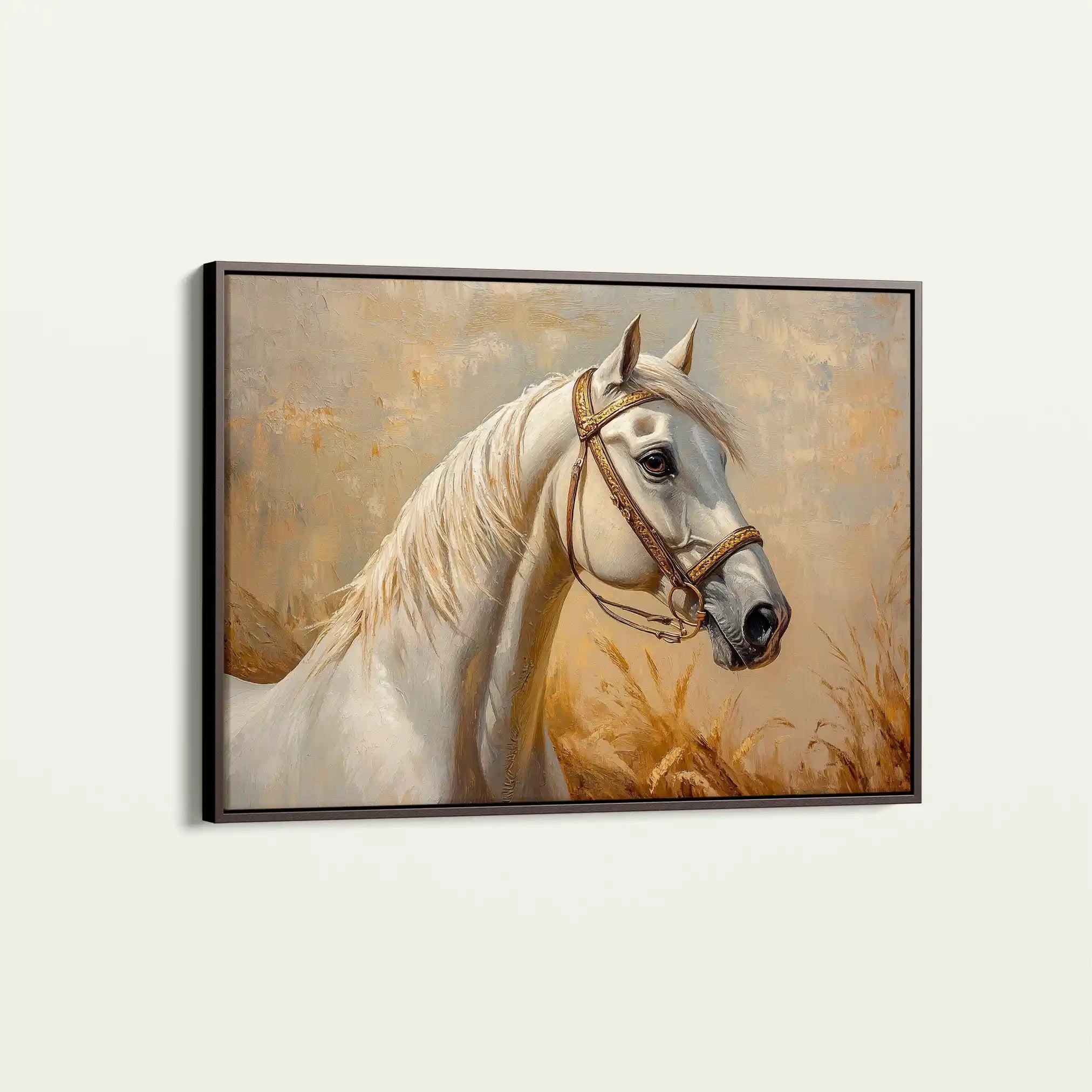Horses 106 Canvas Art 90 x 60 cm / Stretched on hidden frame