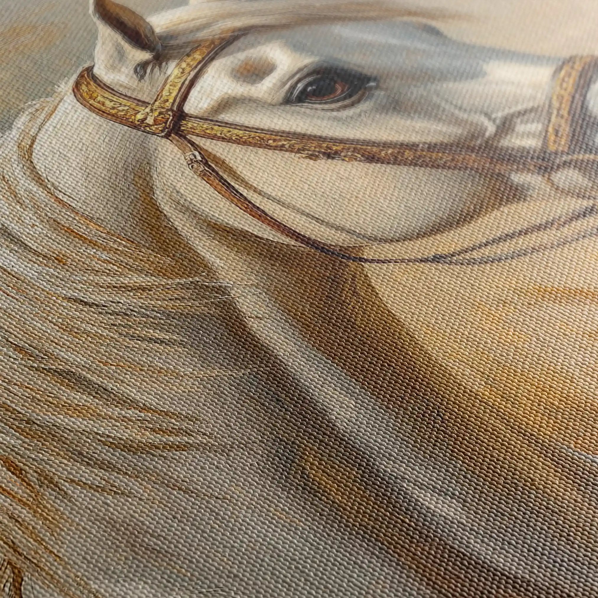 Horses 106 Canvas Art 90 x 60 cm / Stretched on hidden frame