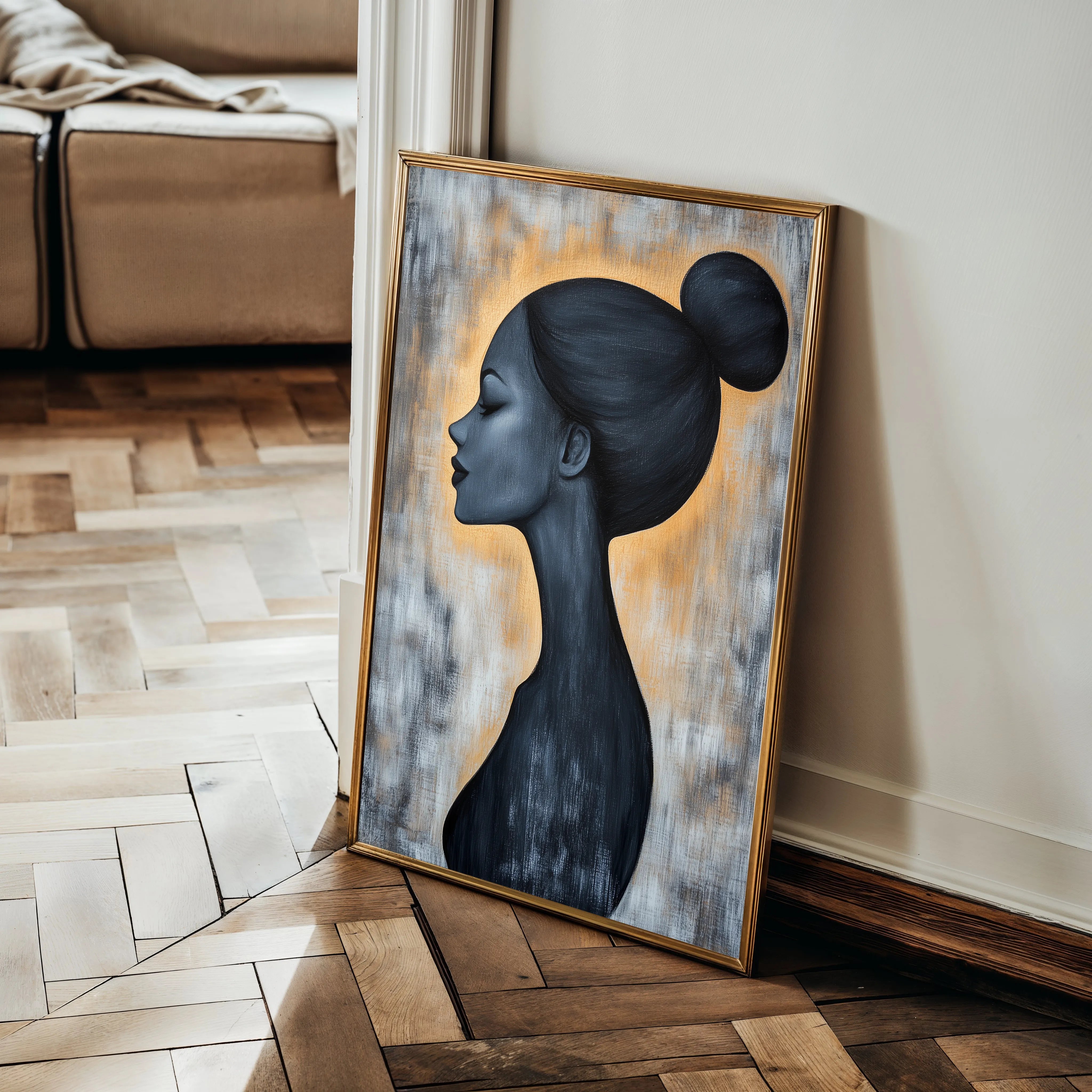 Portrait Canvas Wall Art WAD106-P 90 x 60 cm / Stretched on hidden frame
