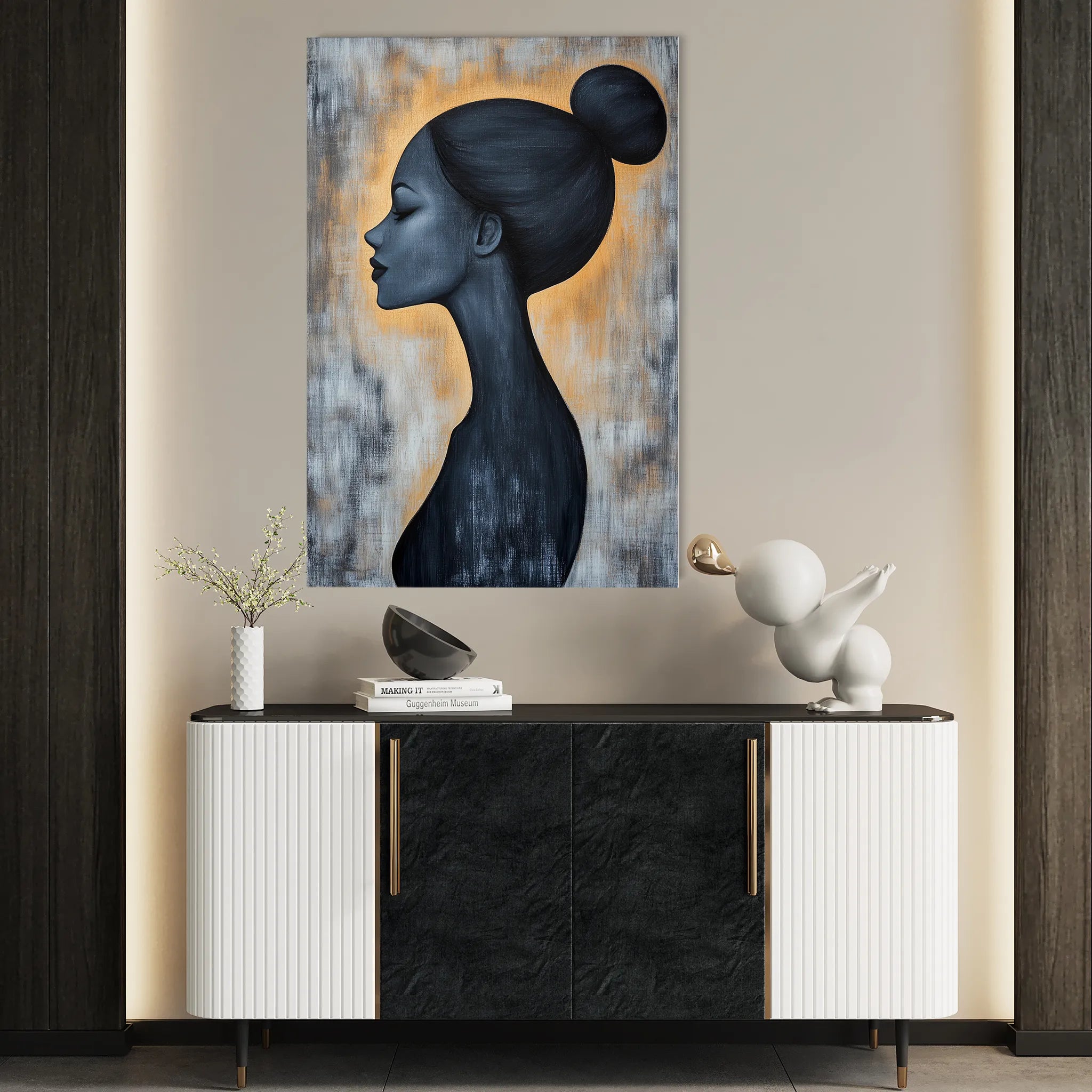 Portrait Canvas Wall Art WAD106-P 90 x 60 cm / Stretched on hidden frame