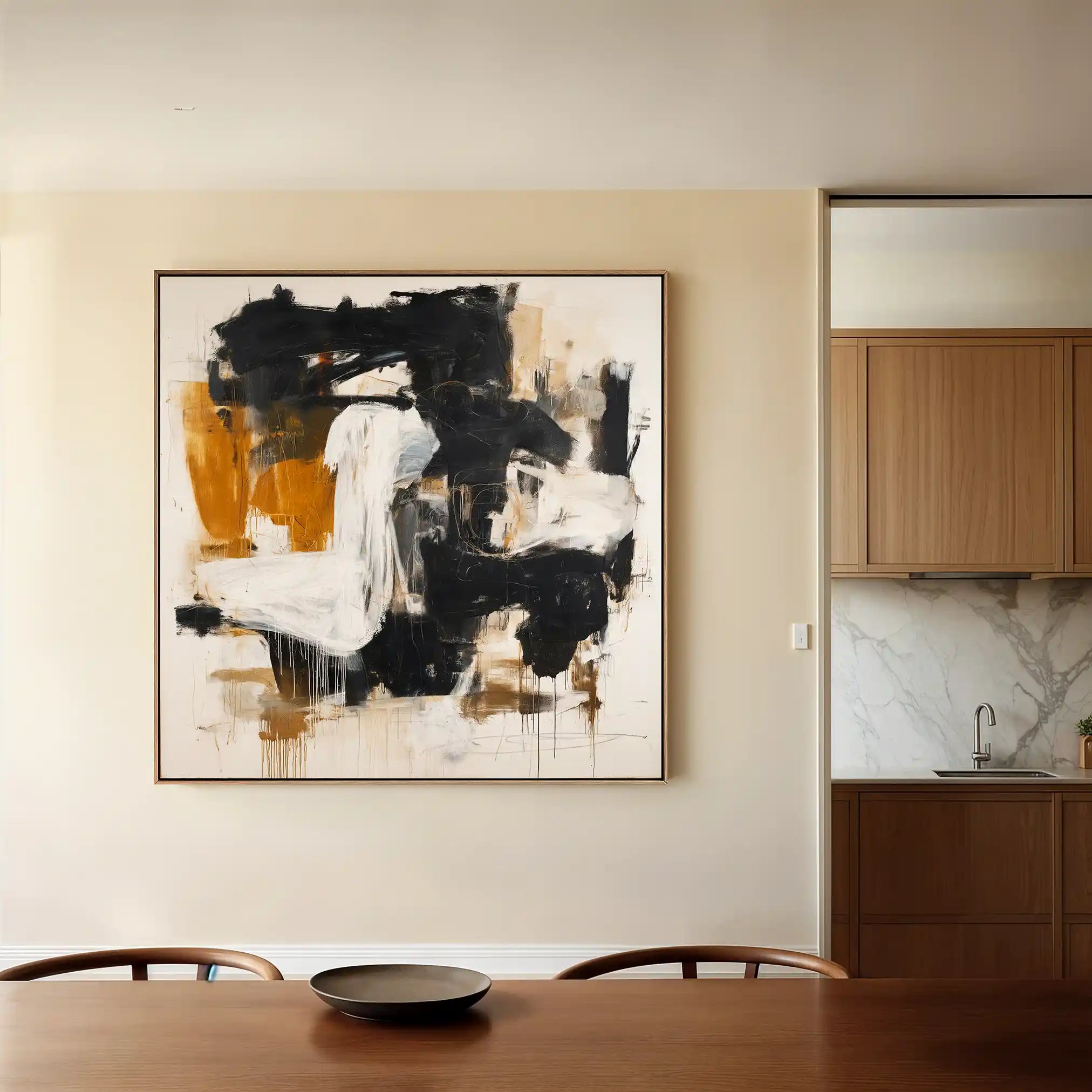 Abstract 1061 Canvas Art 60 x 60 cm / Stretched on hidden frame