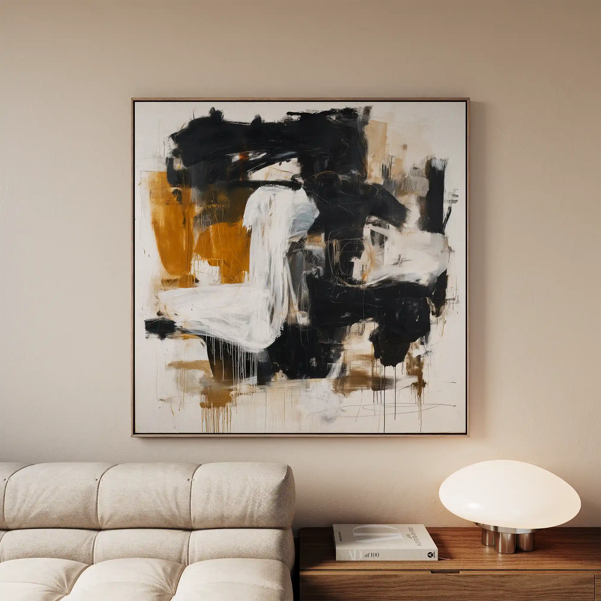 Abstract 1061 Canvas Art 60 x 60 cm / Stretched on hidden frame