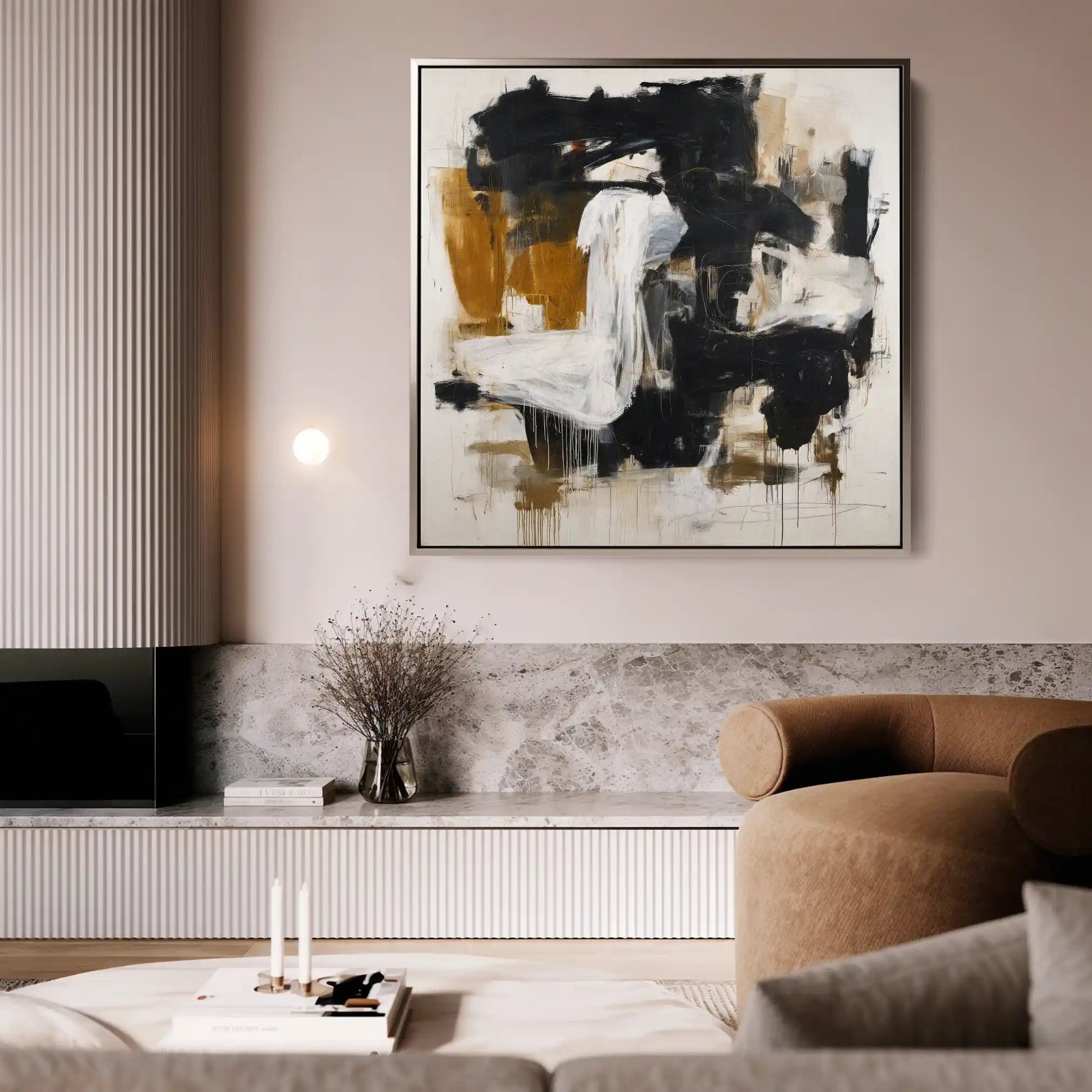 Abstract 1061 Canvas Art 60 x 60 cm / Stretched on hidden frame