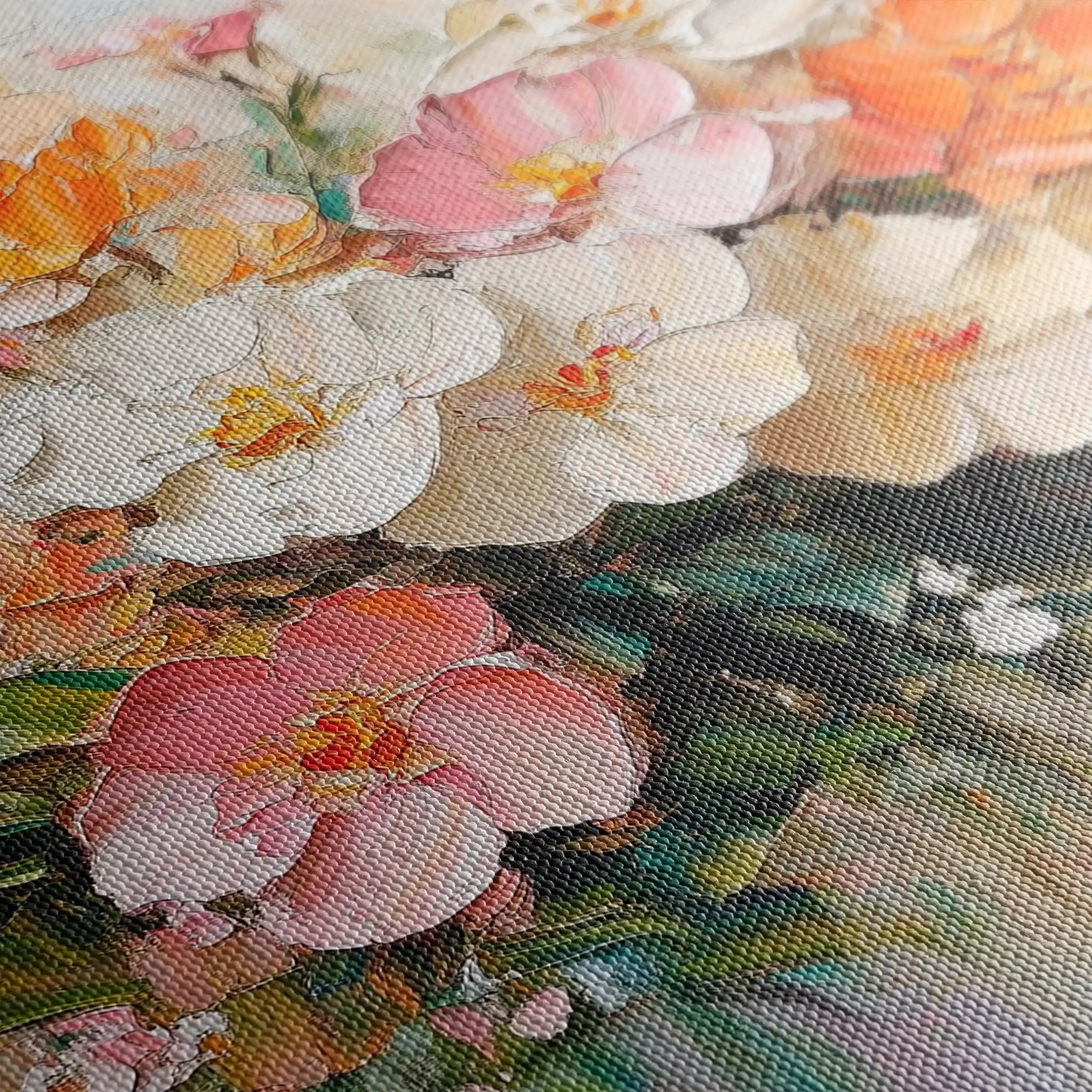 Floral Canvas Wall Art WAD1063-F 90 x 60 cm / Stretched on hidden frame