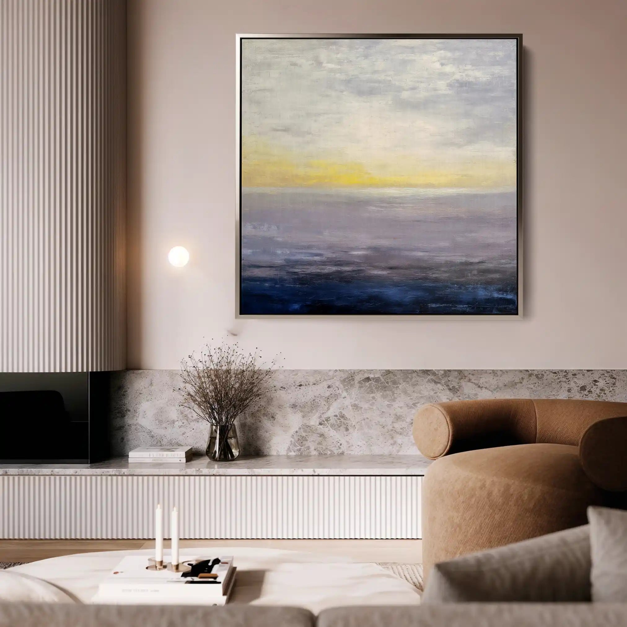 Abstract 1064 Canvas Art 60 x 60 cm / Stretched on hidden frame