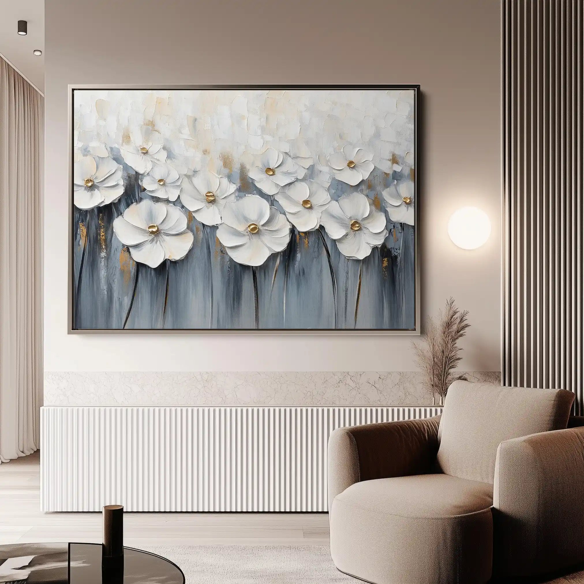 Floral Canvas Wall Art WAD1064-F 90 x 60 cm / Stretched on hidden frame