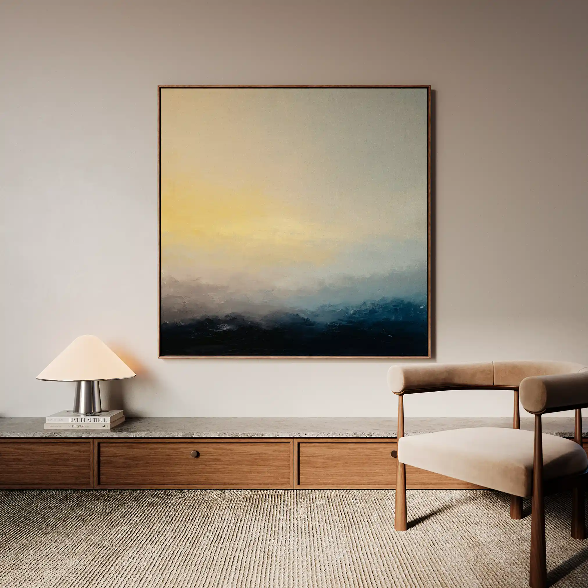 Abstract 1065 Canvas Art 60 x 60 cm / Stretched on hidden frame