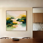 Abstract 1066 Canvas Art 60 x 60 cm / Stretched on hidden frame