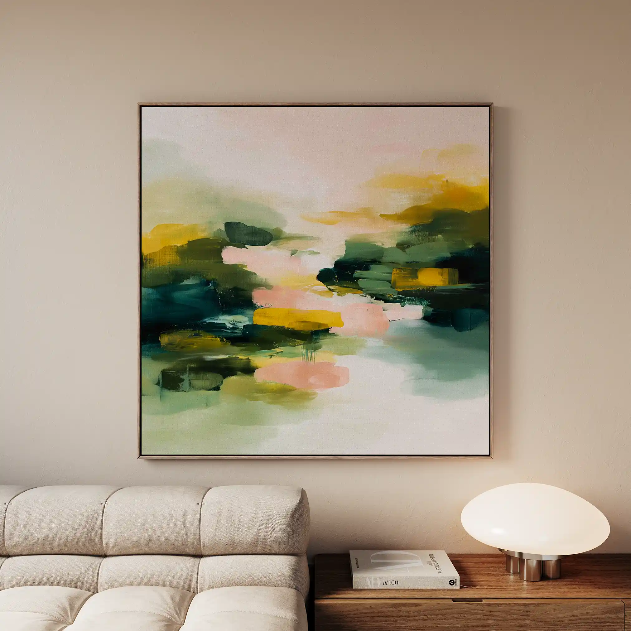 Abstract 1066 Canvas Art 60 x 60 cm / Stretched on hidden frame