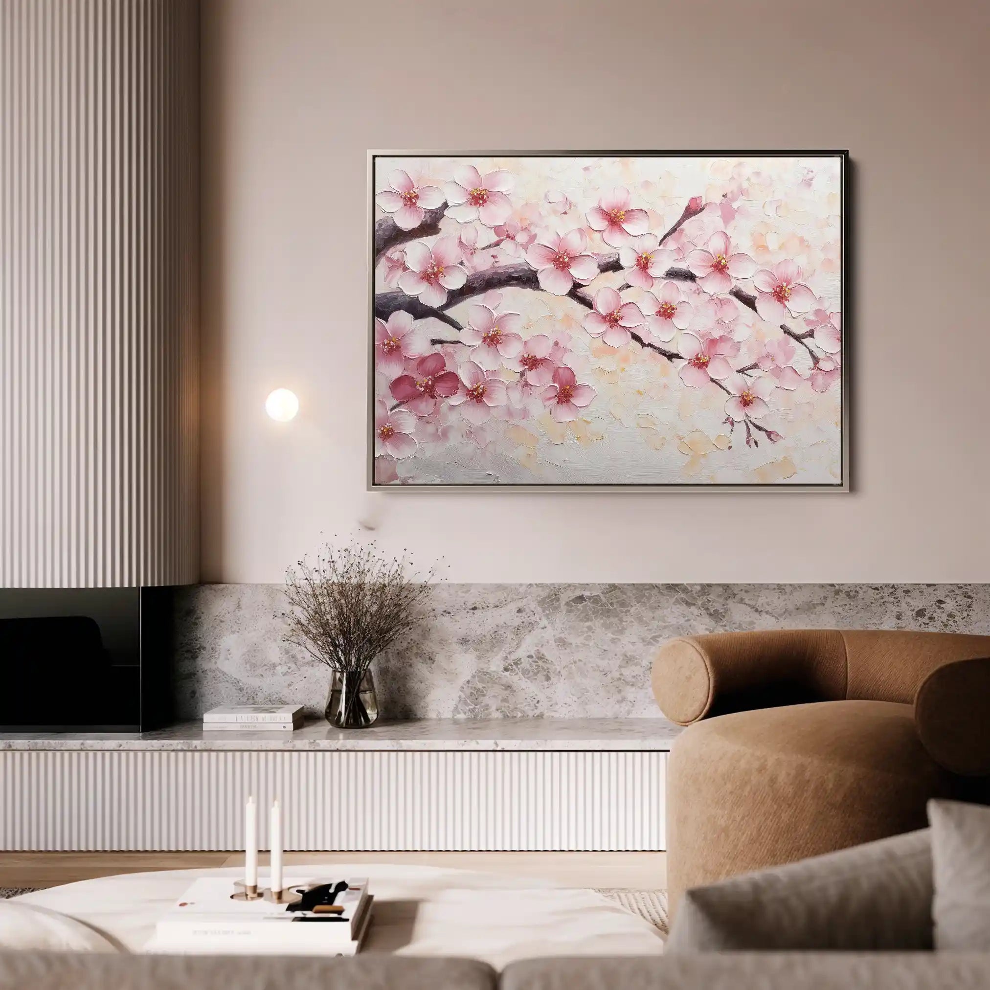 Floral Canvas Wall Art WAD1066-F 90 x 60 cm / Stretched on hidden frame
