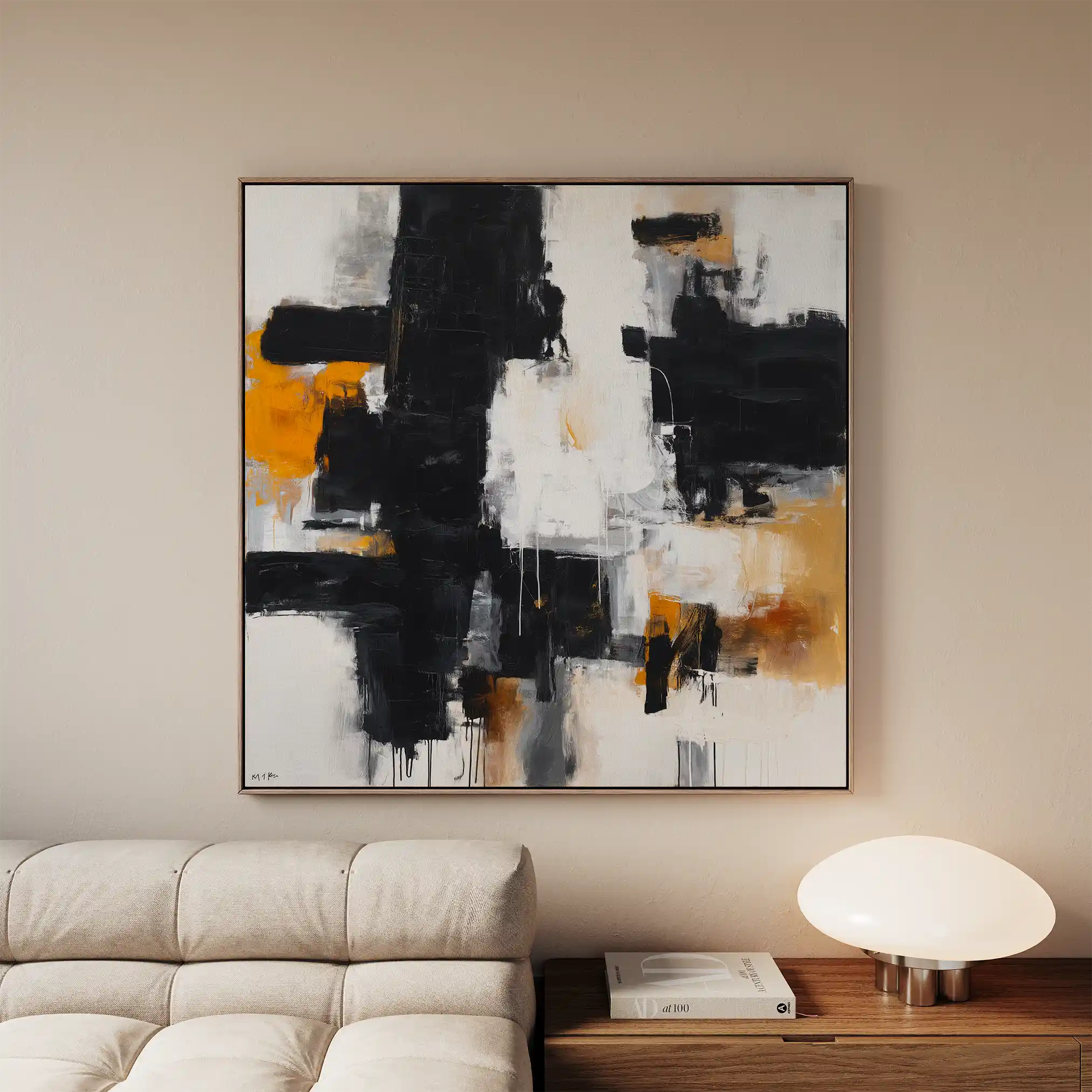 Abstract 1067 Canvas Art 60 x 60 cm / Stretched on hidden frame