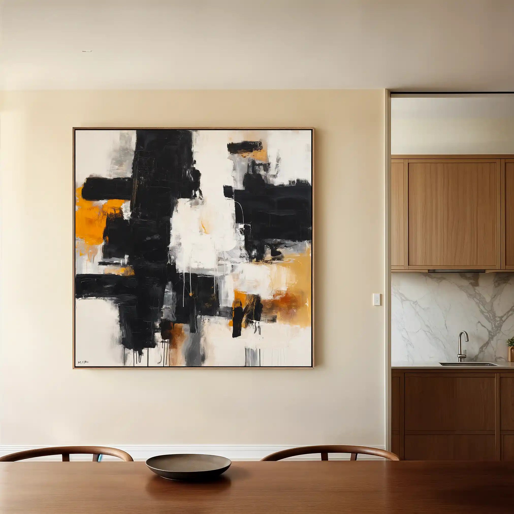 Abstract 1067 Canvas Art 60 x 60 cm / Stretched on hidden frame