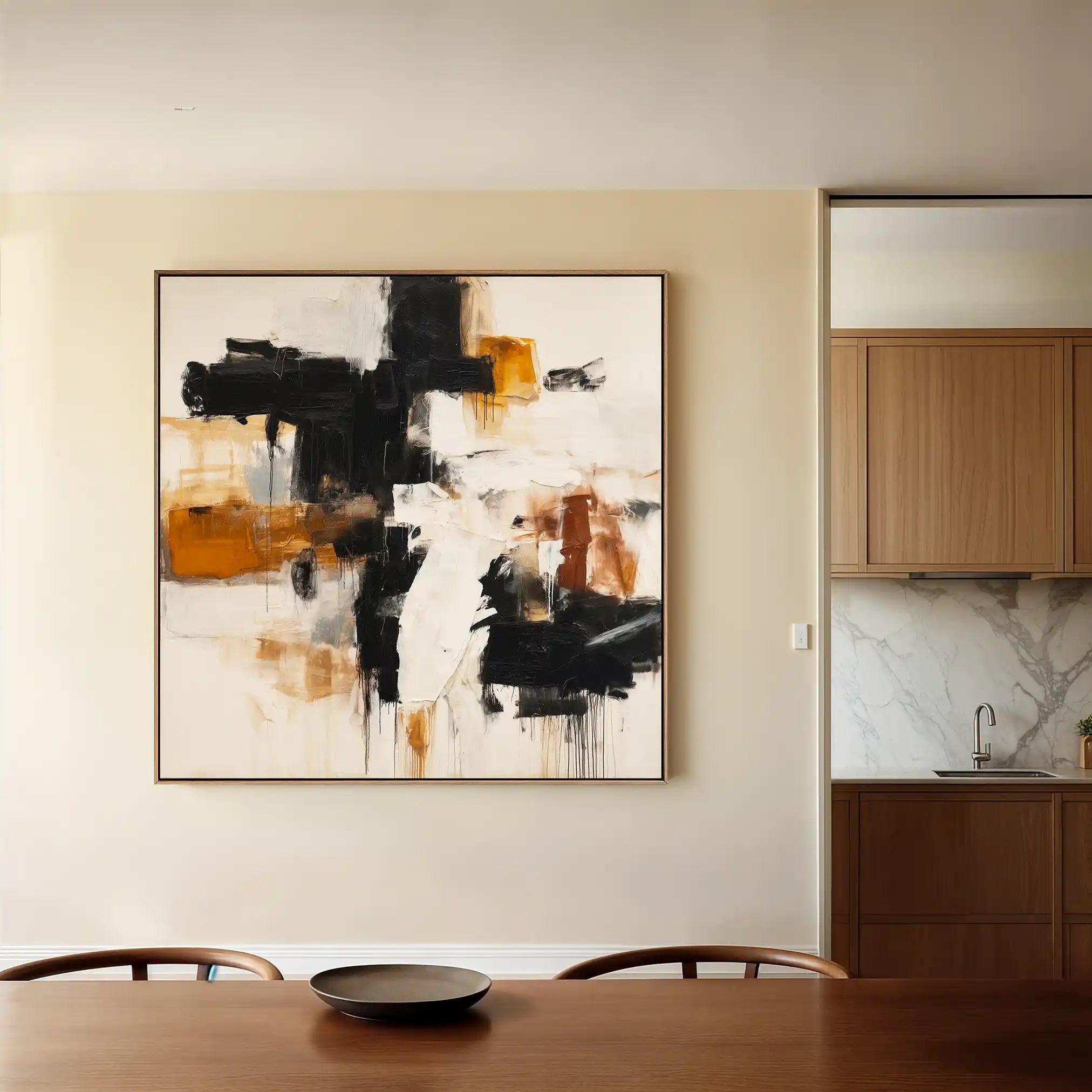 Abstract 1068 Canvas Art 60 x 60 cm / Stretched on hidden frame