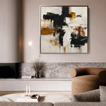 Abstract 1068 Canvas Art 60 x 60 cm / Stretched on hidden frame