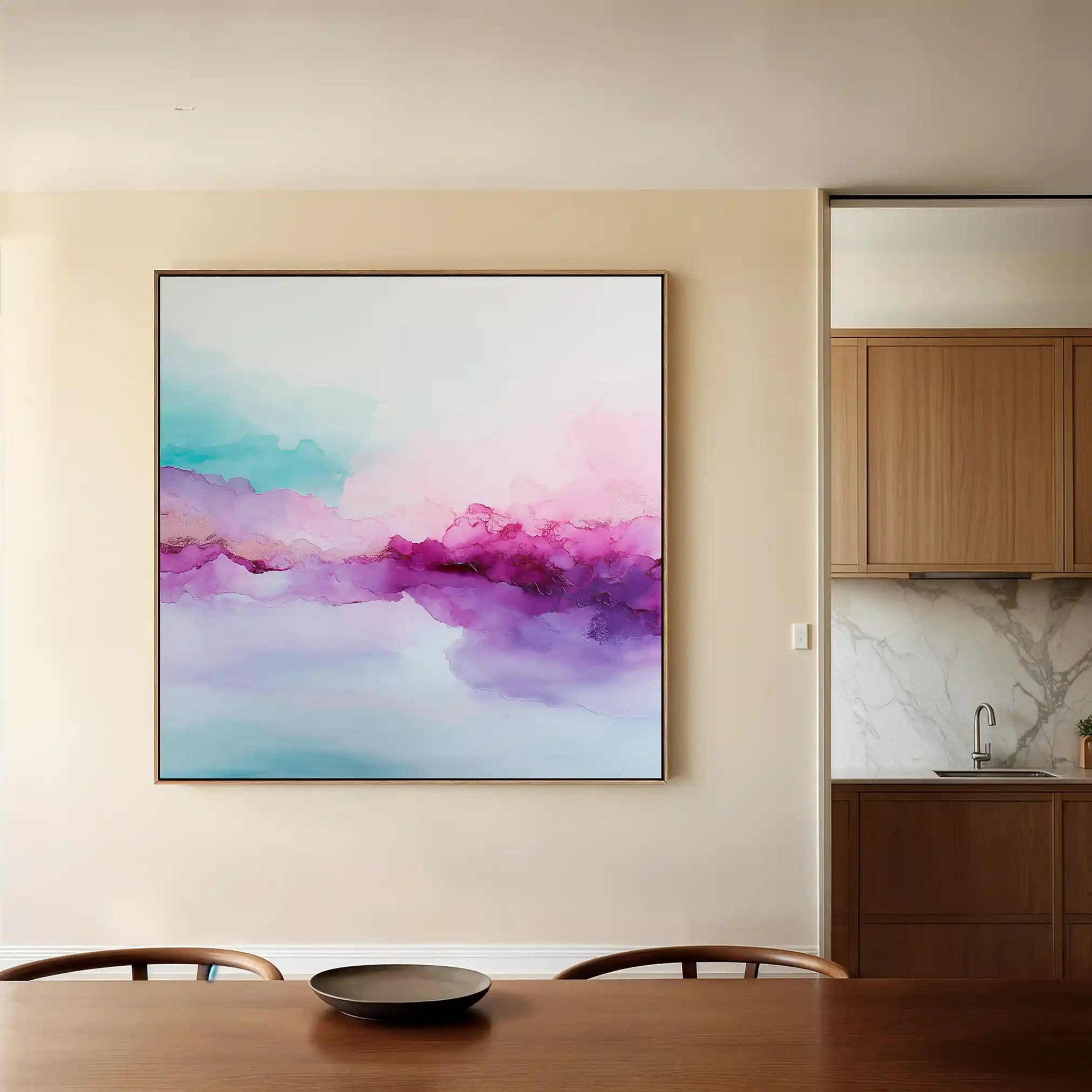 Abstract 1069 Canvas Art 60 x 60 cm / Stretched on hidden frame