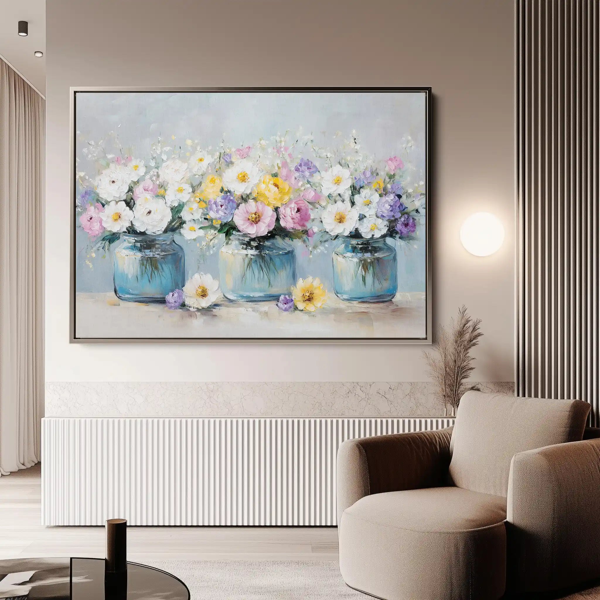 Floral Canvas Wall Art WAD1069-F 90 x 60 cm / Stretched on hidden frame