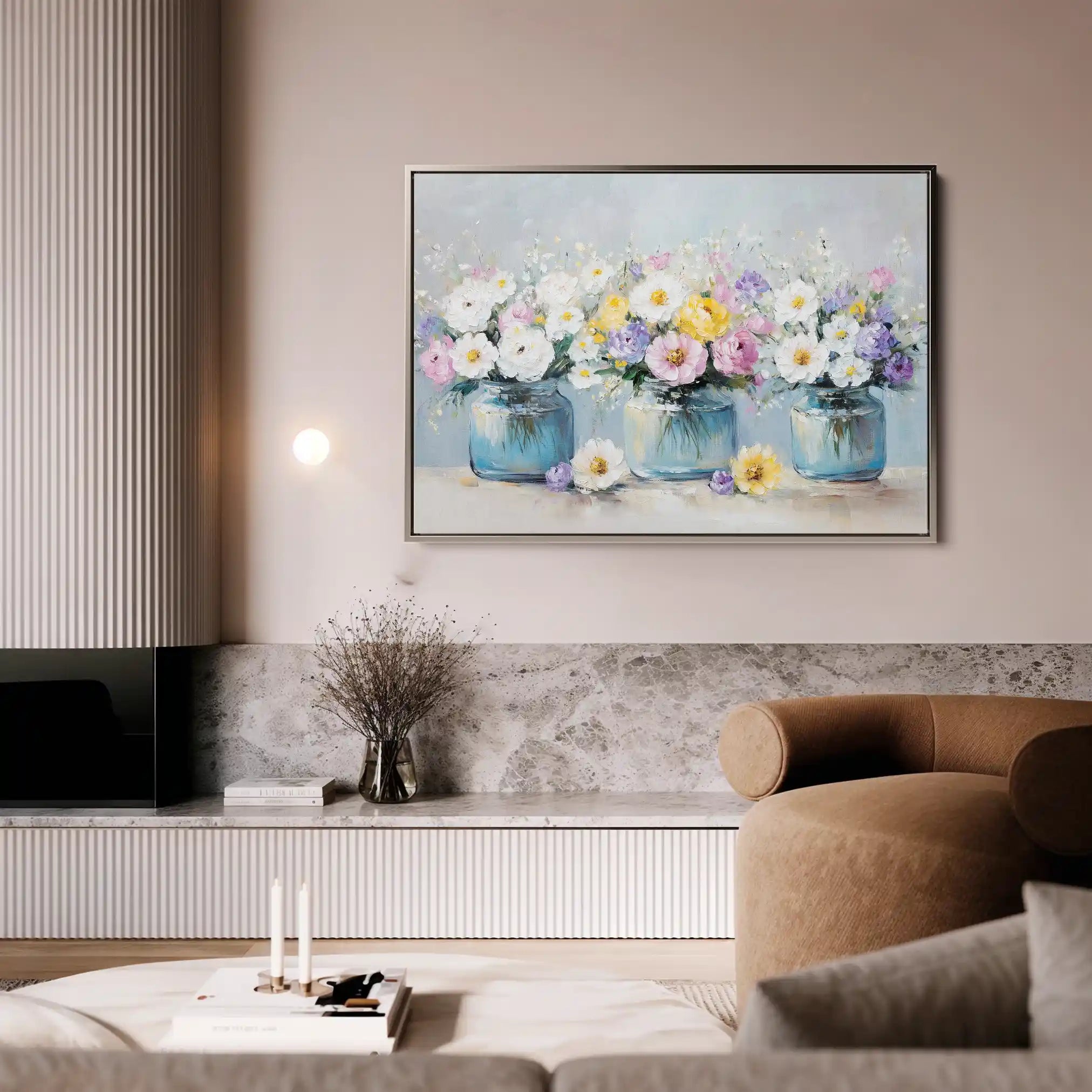Floral Canvas Wall Art WAD1069-F 90 x 60 cm / Stretched on hidden frame