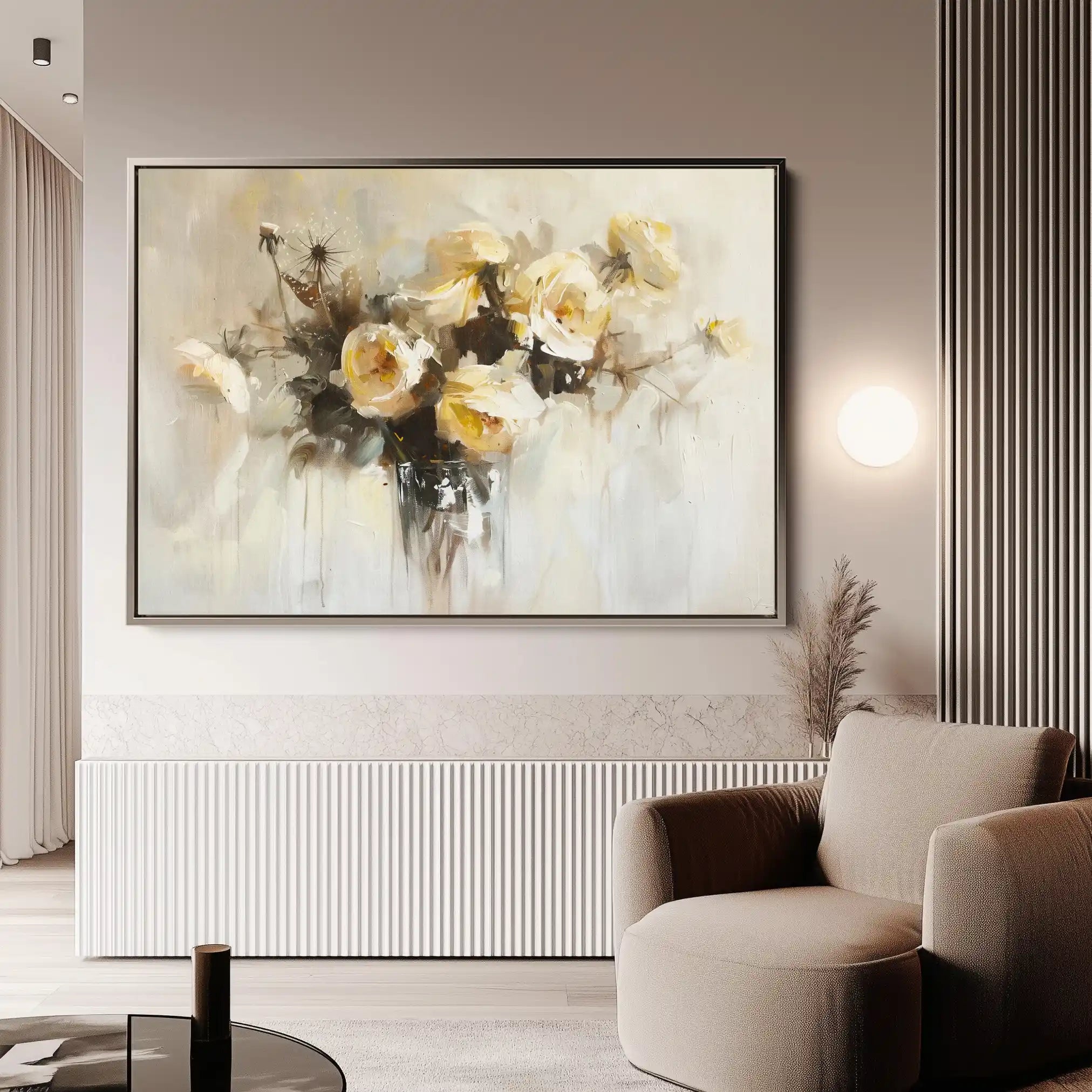 Floral Canvas Wall Art WAD107-F 90 x 60 cm / Stretched on hidden frame