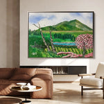 Landscape 107 Canvas Art 90 x 60 cm / Stretched on hidden frame