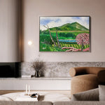 Landscape 107 Canvas Art 90 x 60 cm / Stretched on hidden frame