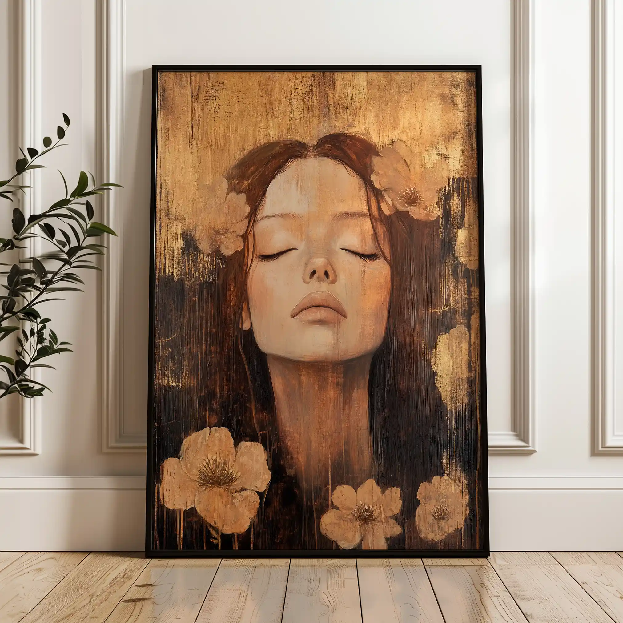 Portrait 107 Canvas Art 90 x 60 cm / Stretched on hidden frame