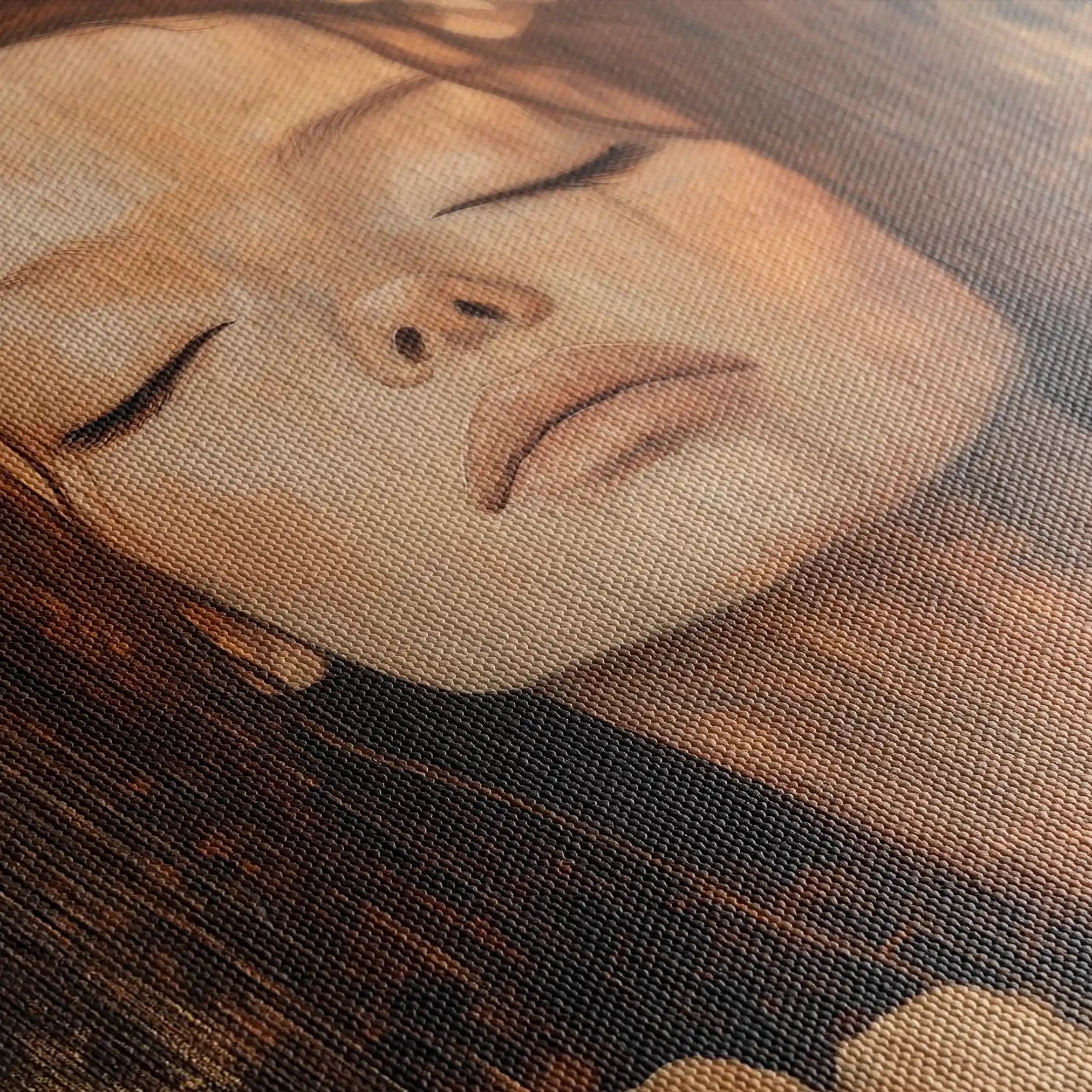 Portrait 107 Canvas Art 90 x 60 cm / Stretched on hidden frame