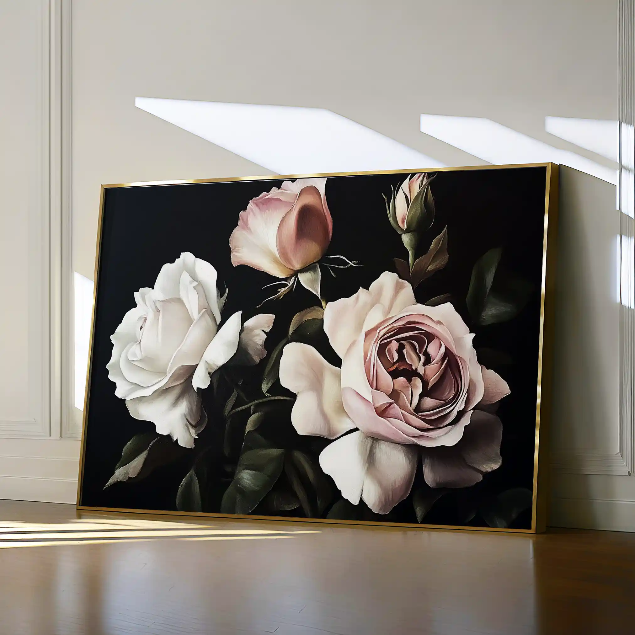 Floral Canvas Wall Art WAD1070-F 90 x 60 cm / Stretched on hidden frame