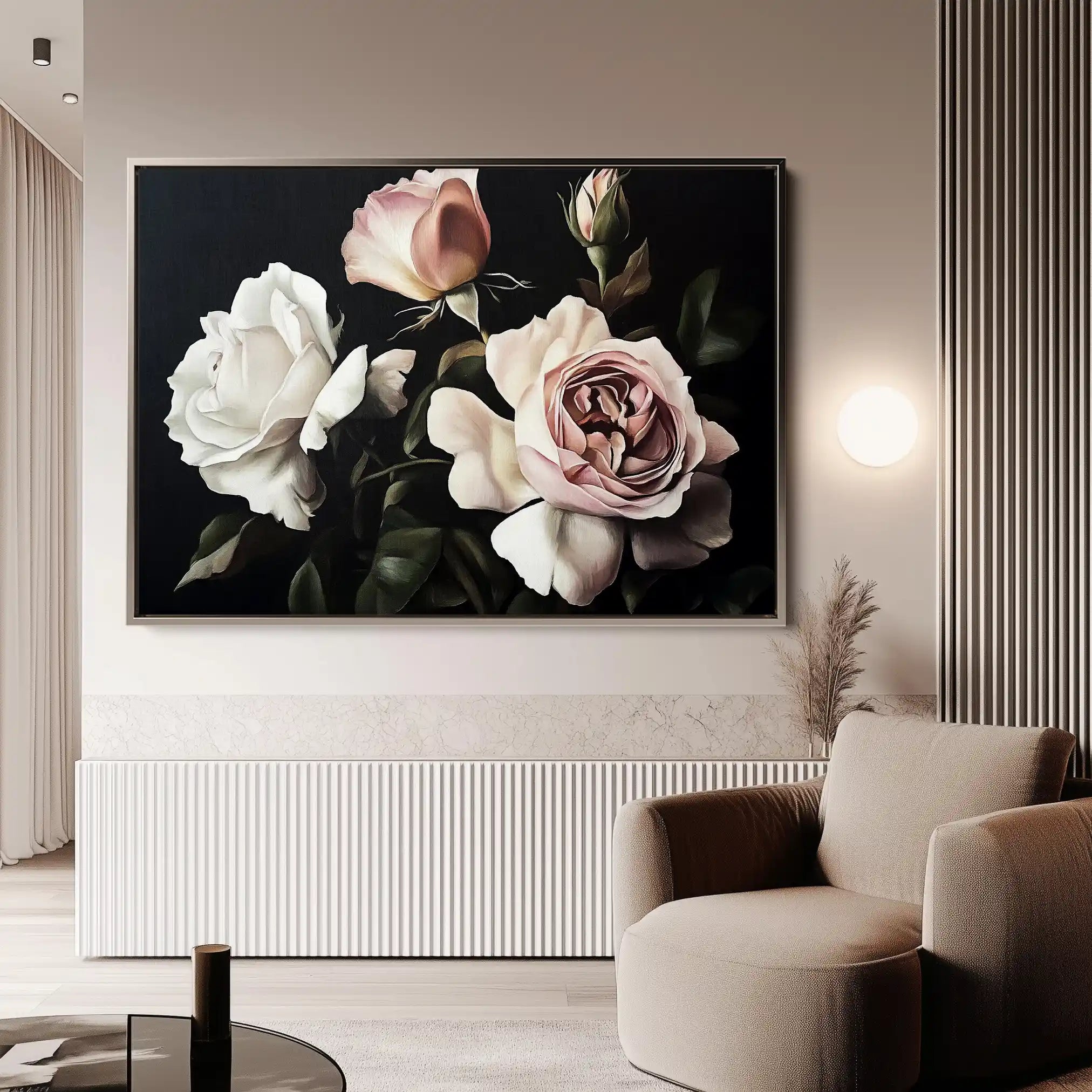 Floral Canvas Wall Art WAD1070-F 90 x 60 cm / Stretched on hidden frame