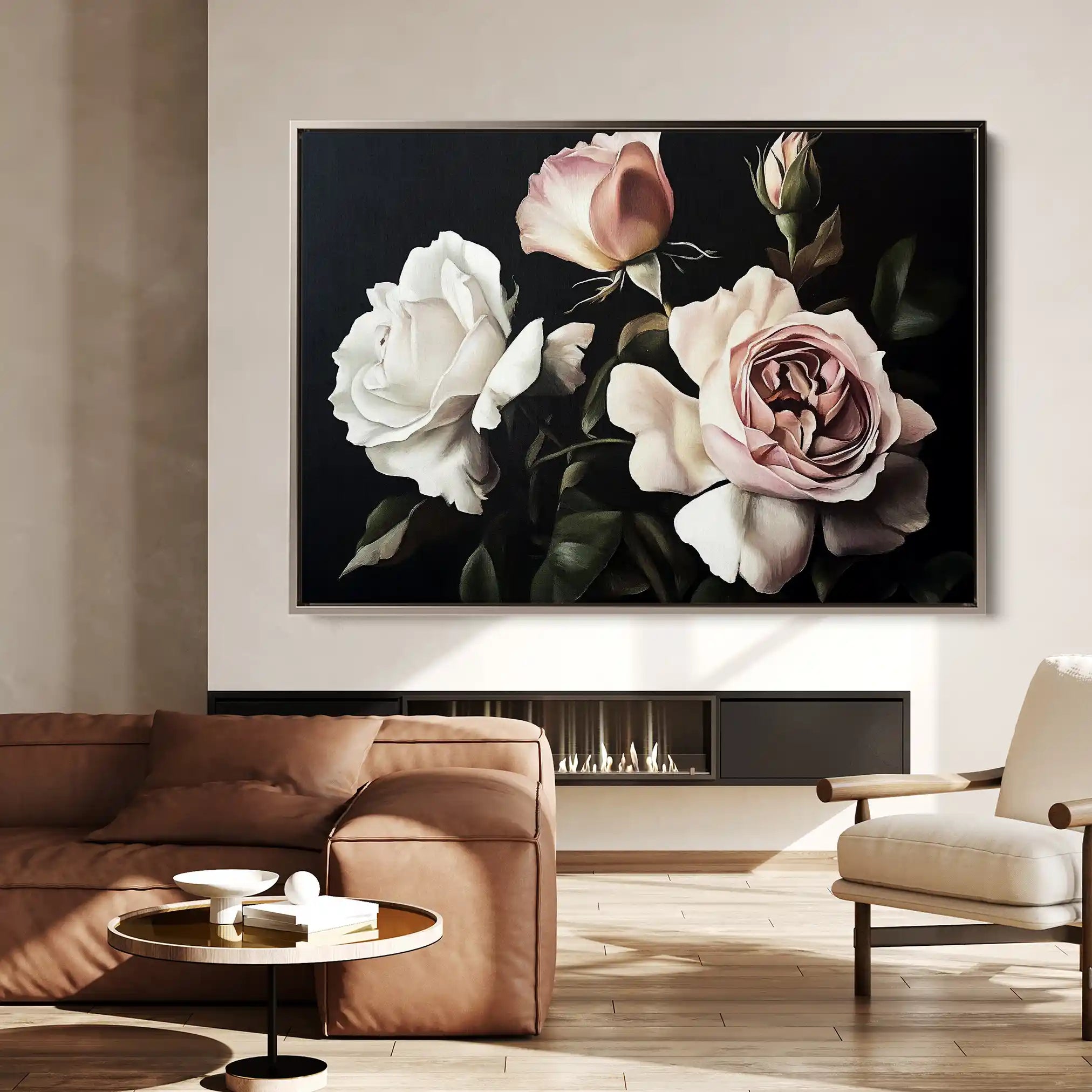 Floral Canvas Wall Art WAD1070-F 90 x 60 cm / Stretched on hidden frame