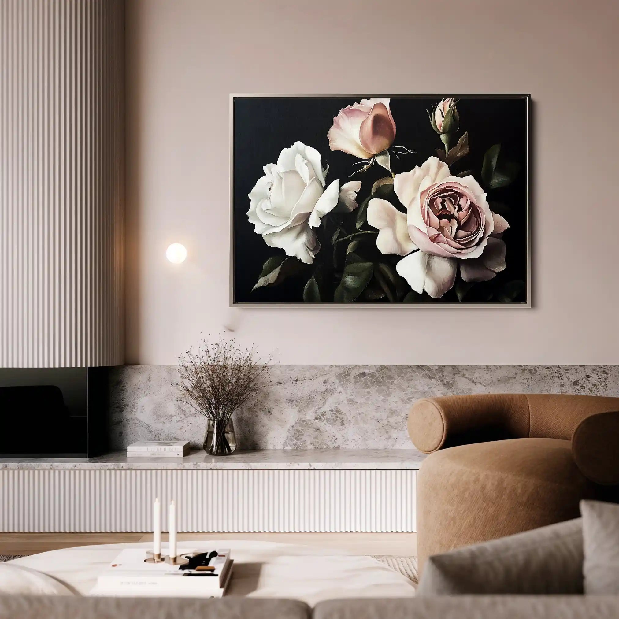 Floral Canvas Wall Art WAD1070-F 90 x 60 cm / Stretched on hidden frame