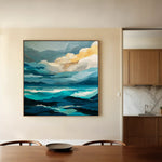 Abstract 1071 Canvas Art 60 x 60 cm / Stretched on hidden frame
