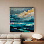 Abstract 1071 Canvas Art 60 x 60 cm / Stretched on hidden frame