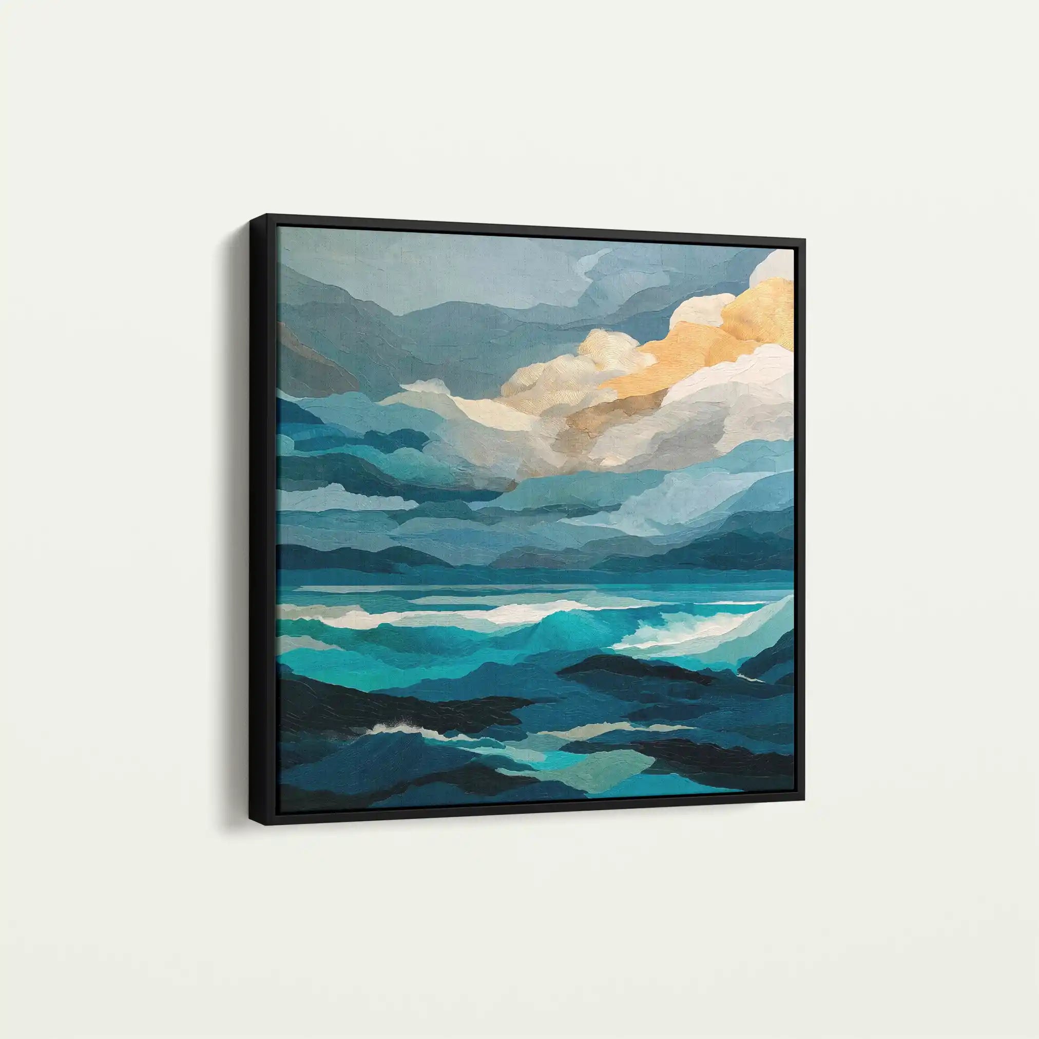 Abstract 1071 Canvas Art 60 x 60 cm / Stretched on hidden frame