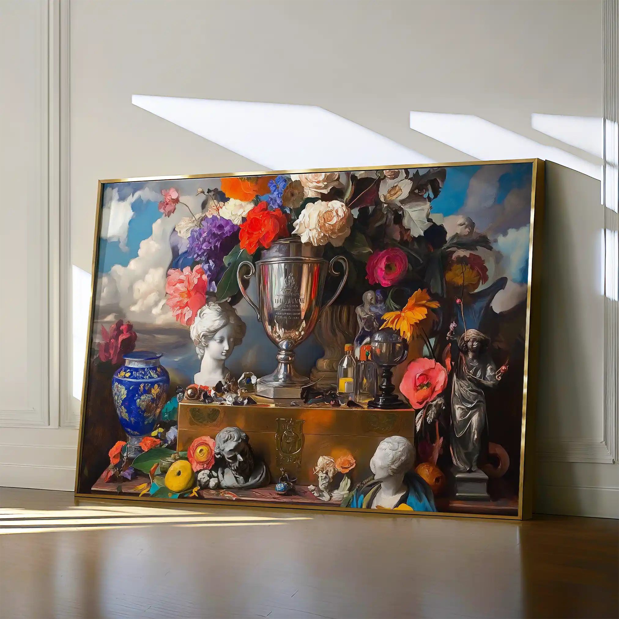 Floral Canvas Wall Art WAD1071-F 90 x 60 cm / Stretched on hidden frame