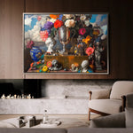 Floral Canvas Wall Art WAD1071-F 90 x 60 cm / Stretched on hidden frame