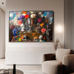 Floral Canvas Wall Art WAD1071-F 90 x 60 cm / Stretched on hidden frame