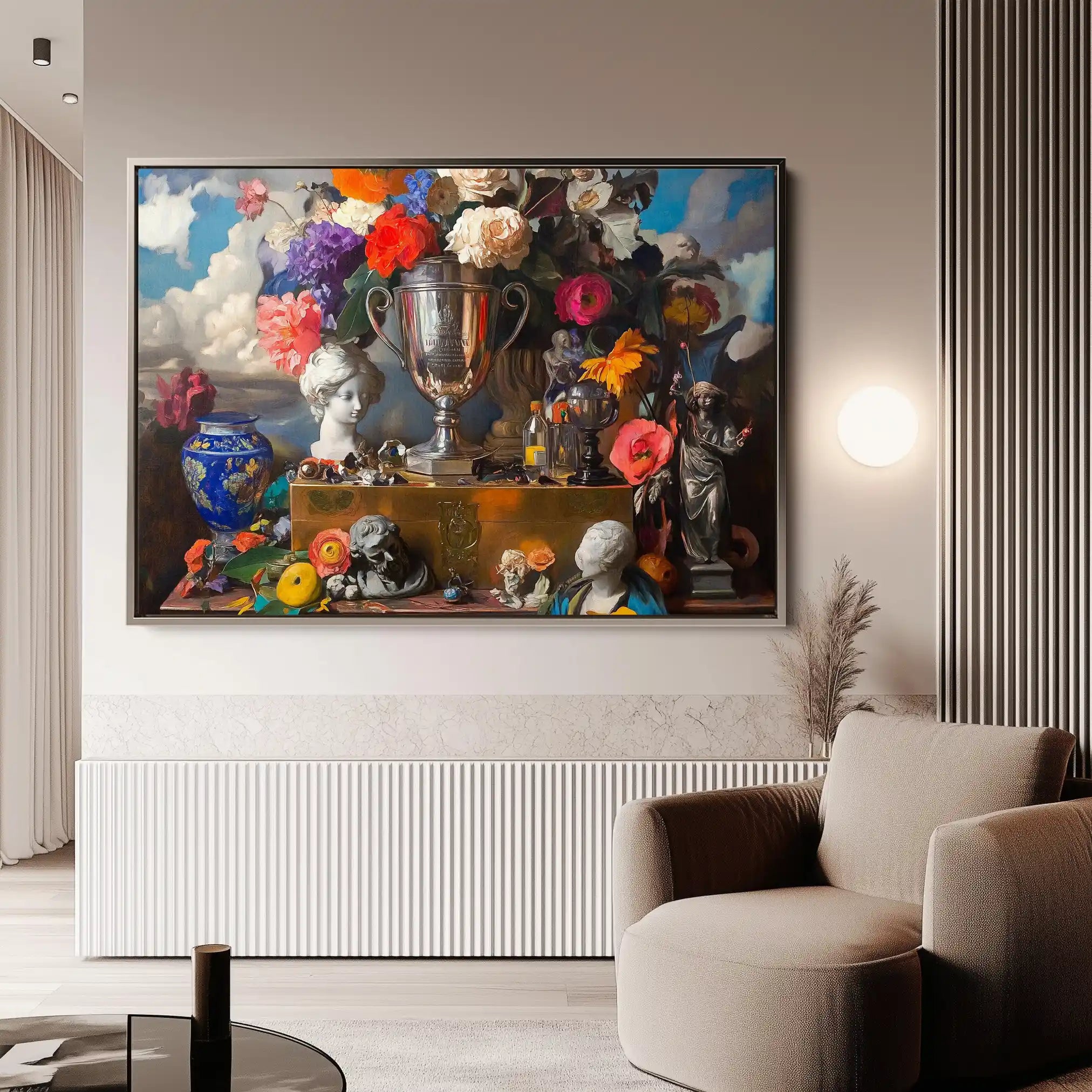 Floral Canvas Wall Art WAD1071-F 90 x 60 cm / Stretched on hidden frame