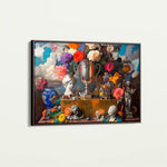 Floral Canvas Wall Art WAD1071-F 90 x 60 cm / Stretched on hidden frame