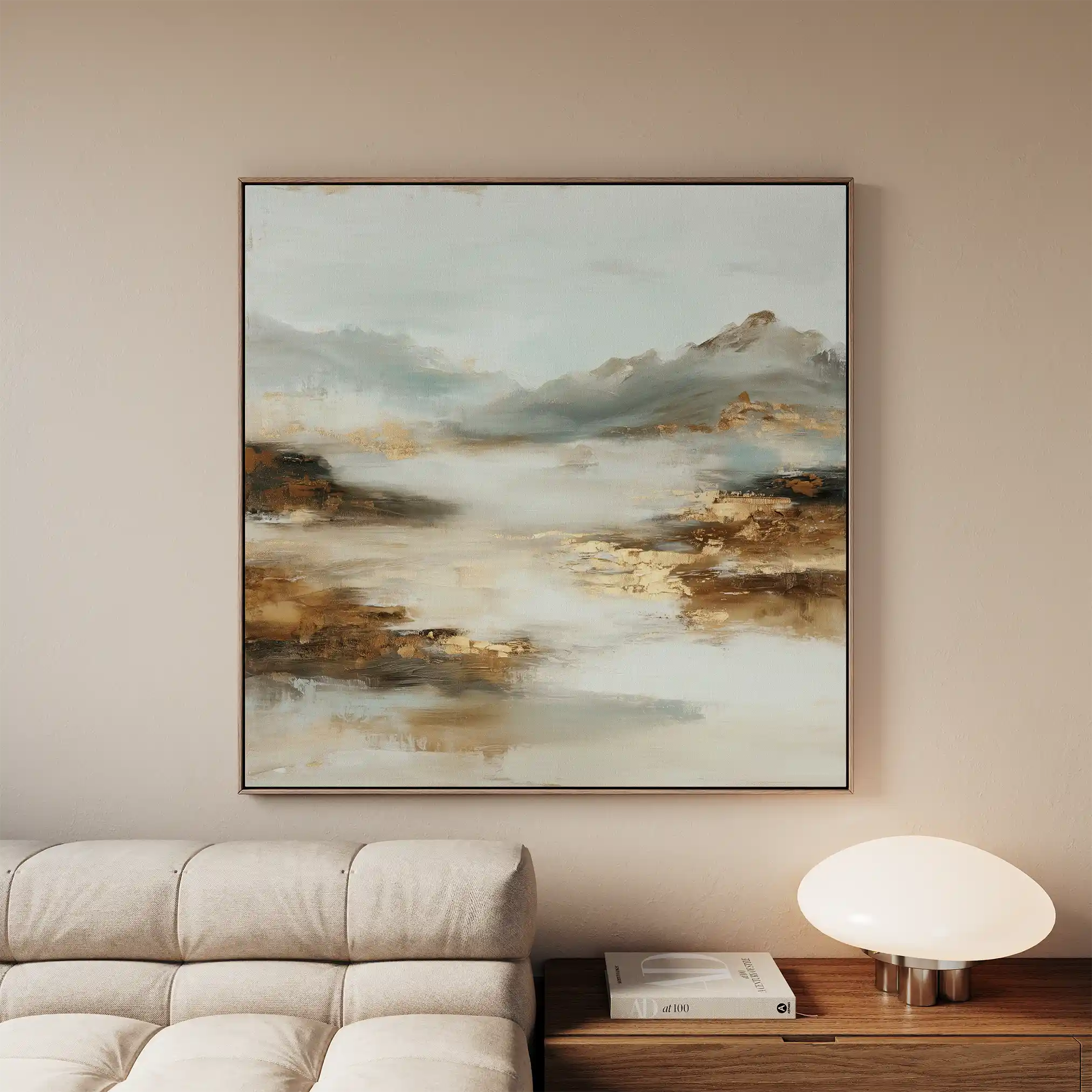 Abstract 1072 Canvas Art 60 x 60 cm / Stretched on hidden frame