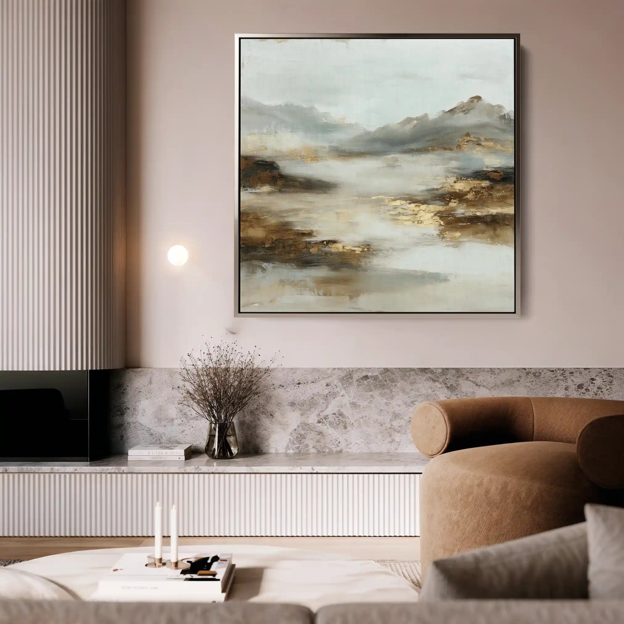 Abstract 1072 Canvas Art 60 x 60 cm / Stretched on hidden frame