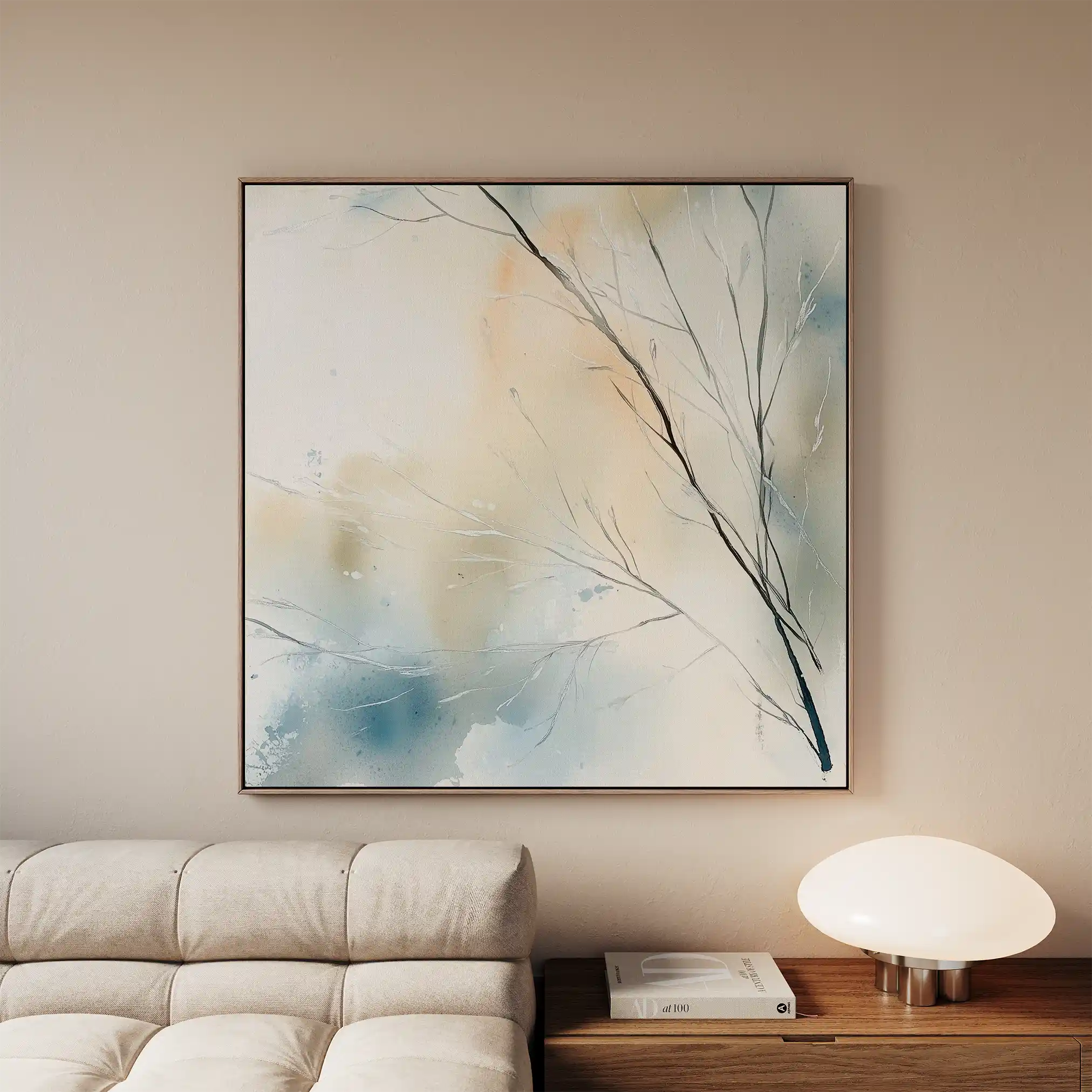 Abstract 1073 Canvas Art 60 x 60 cm / Stretched on hidden frame