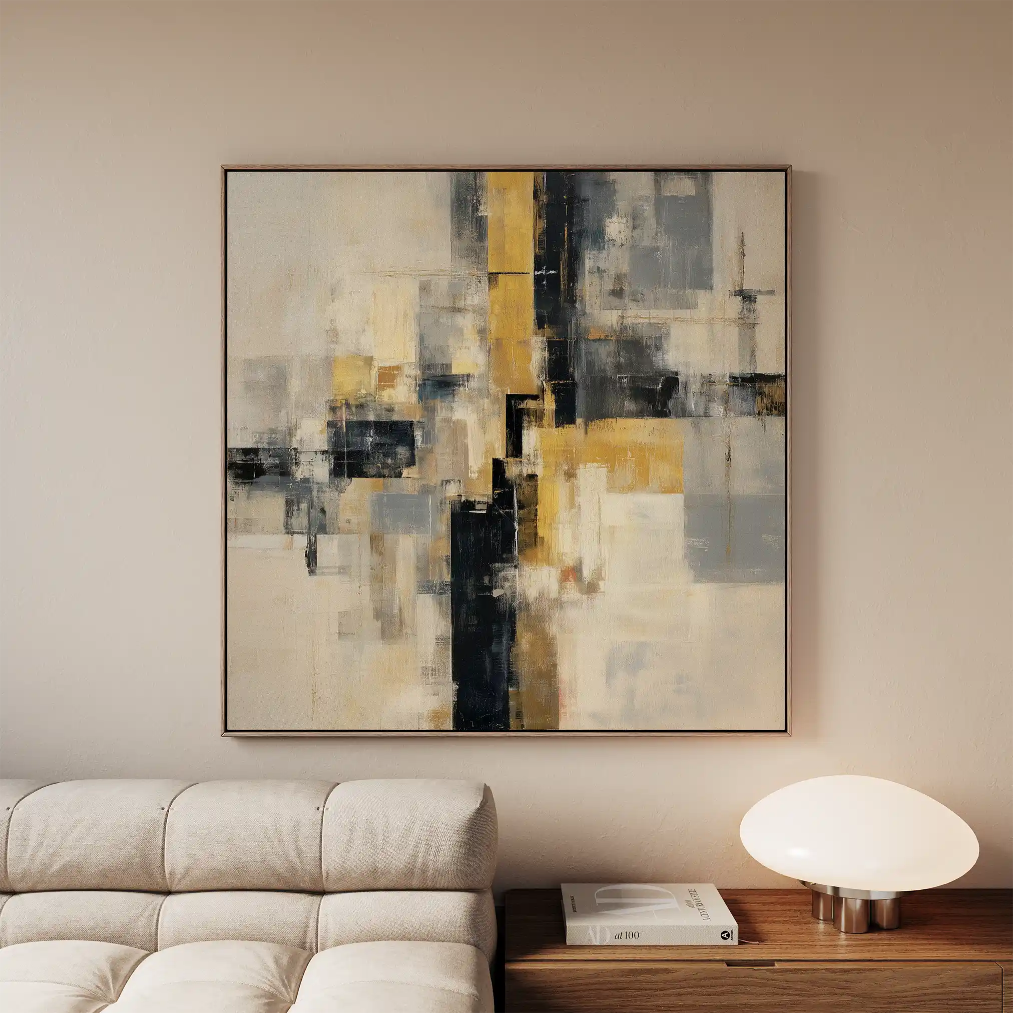Abstract 1075 Canvas Art 60 x 60 cm / Stretched on hidden frame