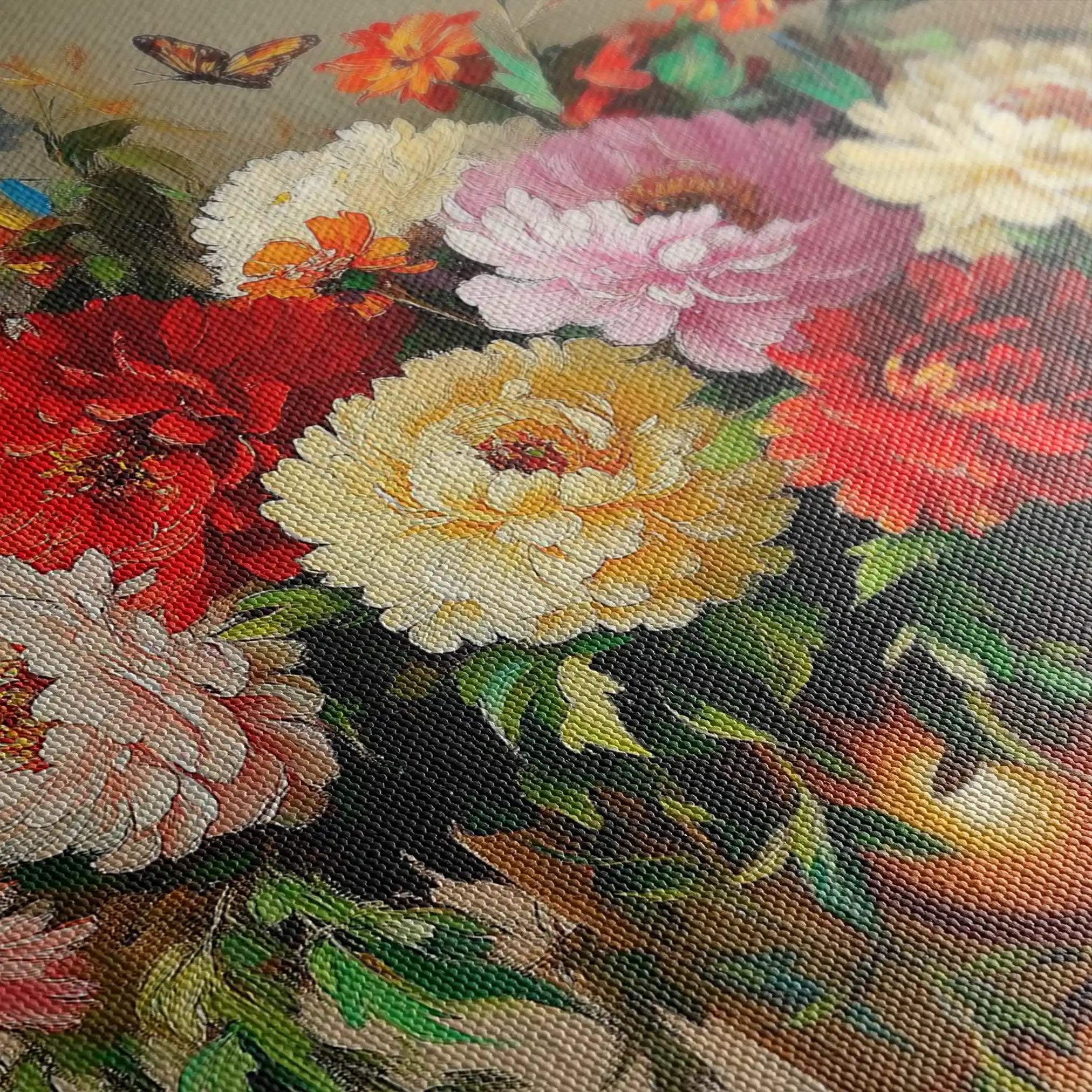 Floral Canvas Wall Art WAD1075-F 90 x 60 cm / Stretched on hidden frame