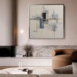 Abstract 1076 Canvas Art 60 x 60 cm / Stretched on hidden frame