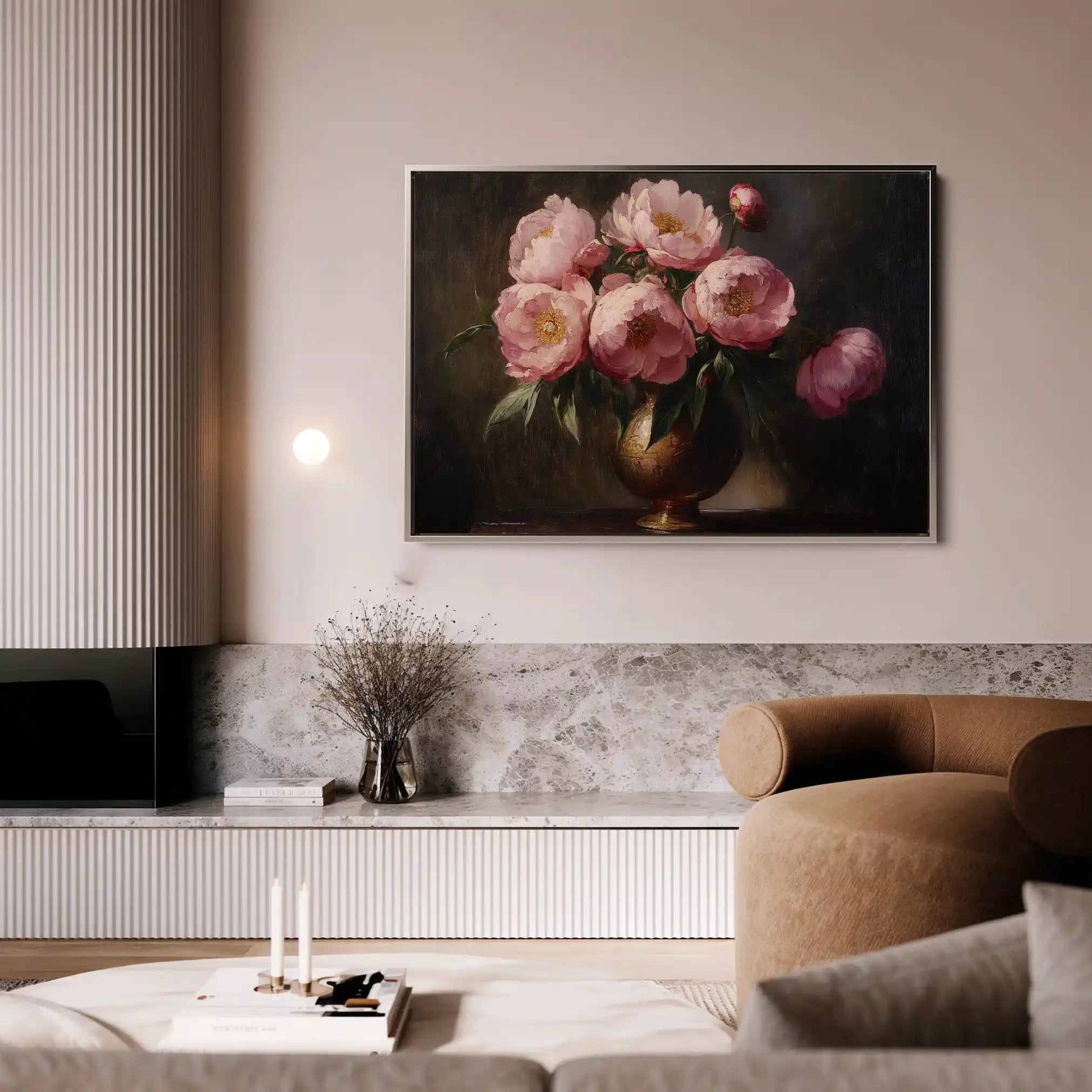 Floral Canvas Wall Art WAD1076-F 90 x 60 cm / Stretched on hidden frame