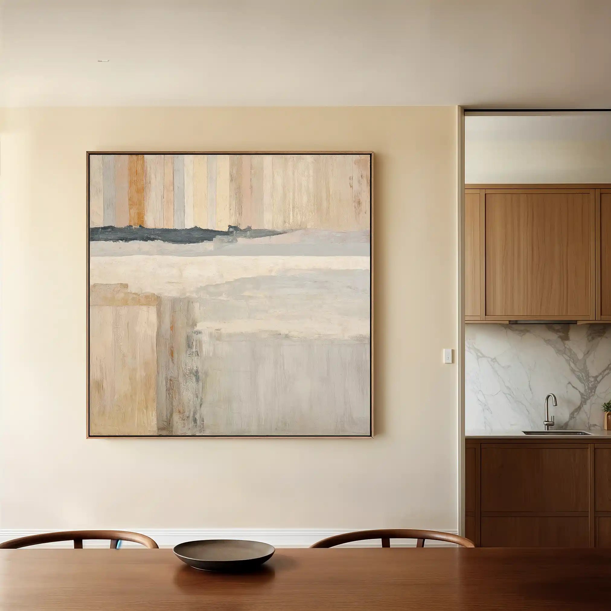 Abstract 1077 Canvas Art 60 x 60 cm / Stretched on hidden frame