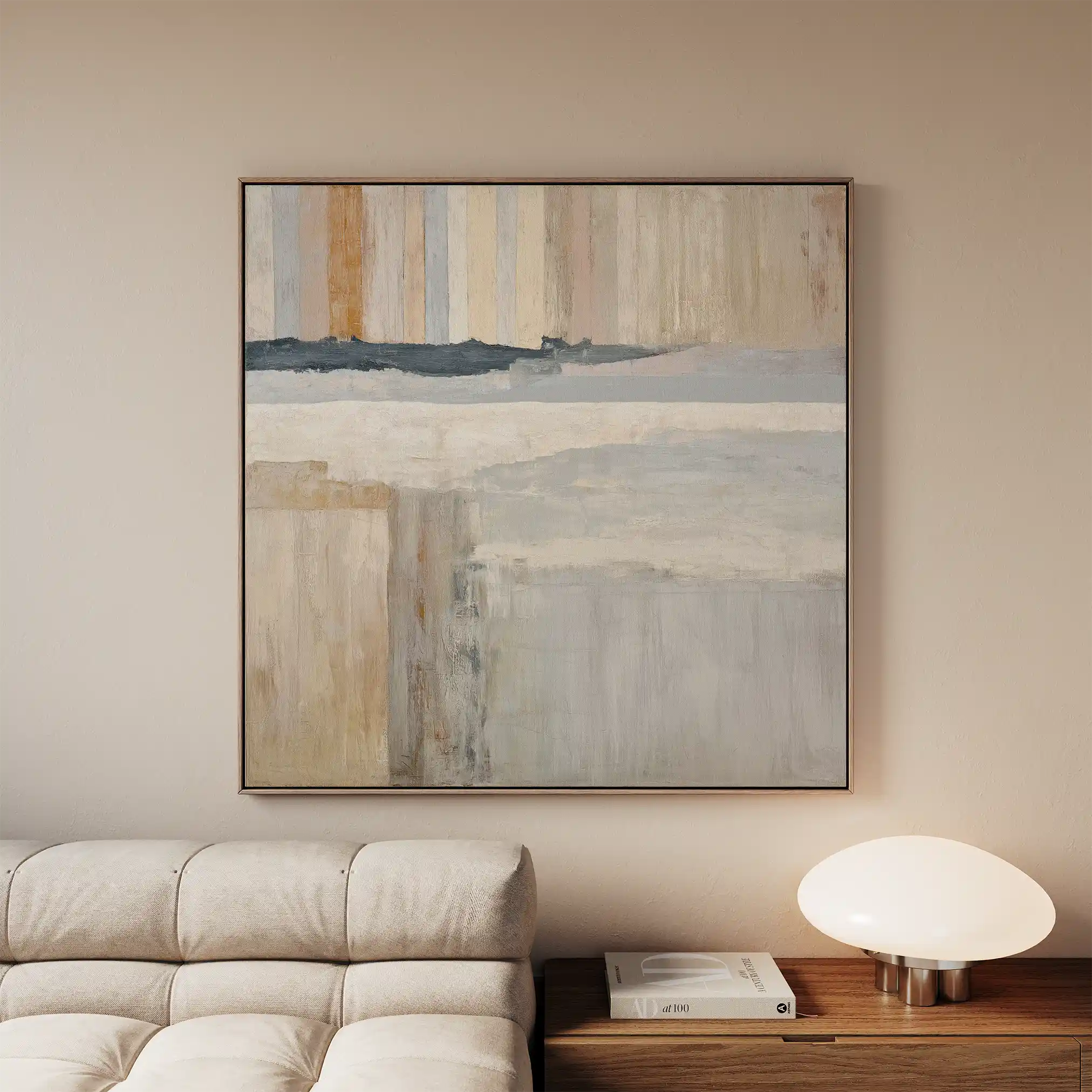 Abstract 1077 Canvas Art 60 x 60 cm / Stretched on hidden frame