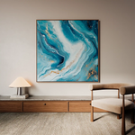 Abstract 1079 Canvas Art 60 x 60 cm / Stretched on hidden frame