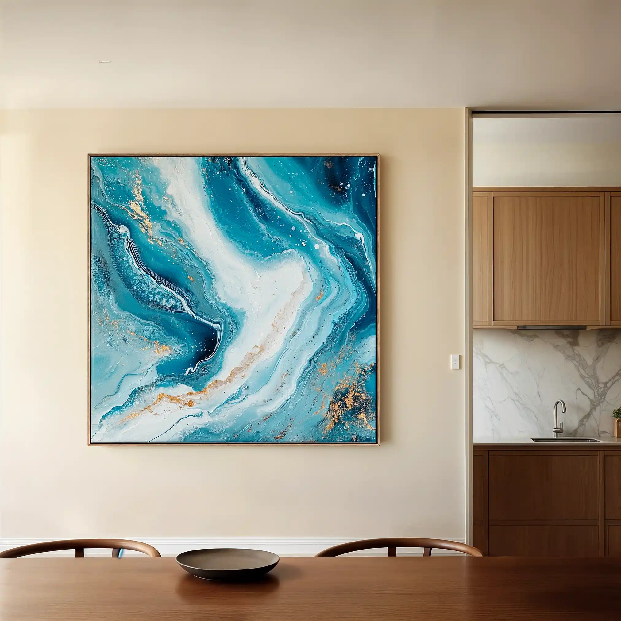 Abstract 1079 Canvas Art 60 x 60 cm / Stretched on hidden frame