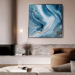 Abstract 1079 Canvas Art 60 x 60 cm / Stretched on hidden frame